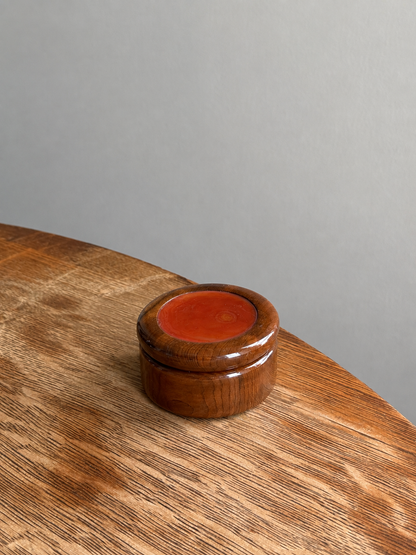 TURNED WOOD LIDDED BOX