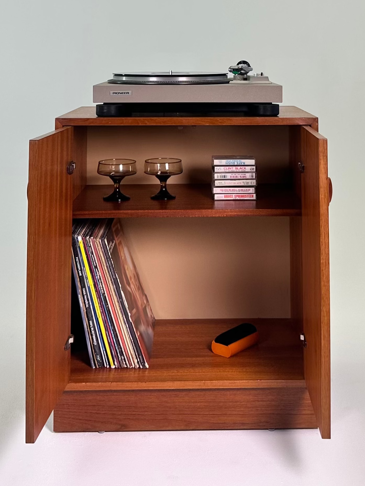 DANISH TEAK CABINET IN THE STYLE OF PETER HVIDT