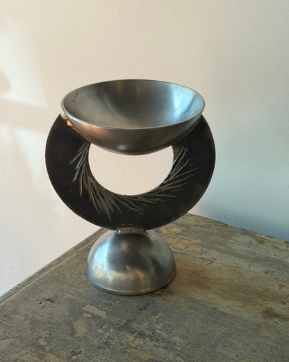 WELDED STEEL TAZZA BY ANNA SPERRY