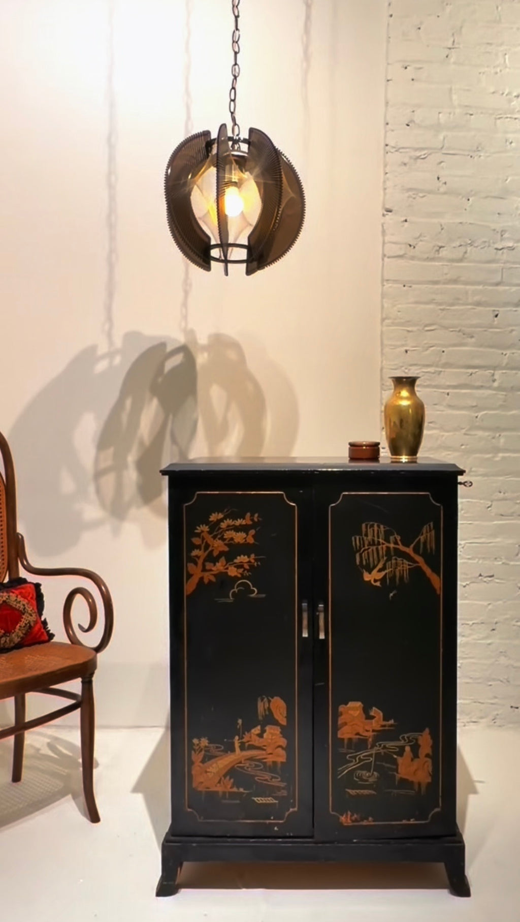 Japanese Lacquer Bar Cabinet (Japan, c. 1950's)