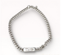 Vintage Christian Dior Logo Curb Chain Bracelet (c. 1990's)