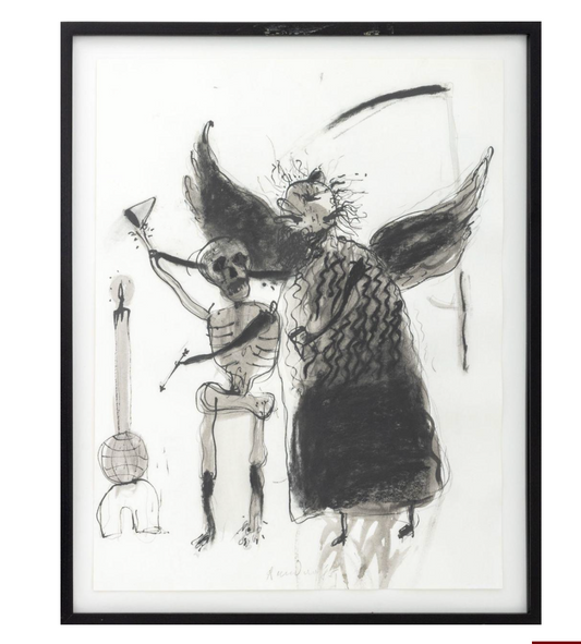 ANGEL AND SKELETON BY ROBERT DANDAROV (c. 1985)