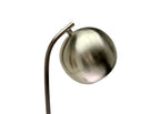 CHROME EYEBALL FLOOR LAMP WITH MARBLE BASE
