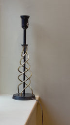 Brass Table Lamp With Atomic Silhouette (c. 1970s)